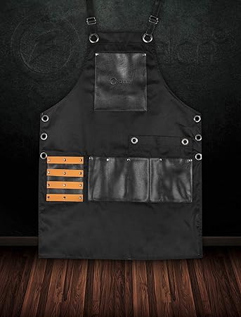 Forgica Professional Leather Aprons For Men Hairdressing Barber