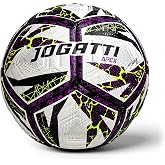 JOGATTI Apex Hybrid Futsal Ball Size 4 &ndash; Low Bounce Indoor Soccer Ball for Turf, Court &amp; Outdoor Play &ndash; Textured PU, Butyl Bladder, 12 Embossed Panels &ndash; Official Size &amp; Weight