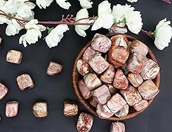 Crocon 1LB Rosetta Jasper Tumbled Stones and