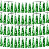 4P Green Foil Fringe Metallic Streamers Banner Tassel Garland for Parade Floats, Bachelorette, Wedding, Birthday, Halloween, Christmas, Bridal/Baby Shower Party Decorations