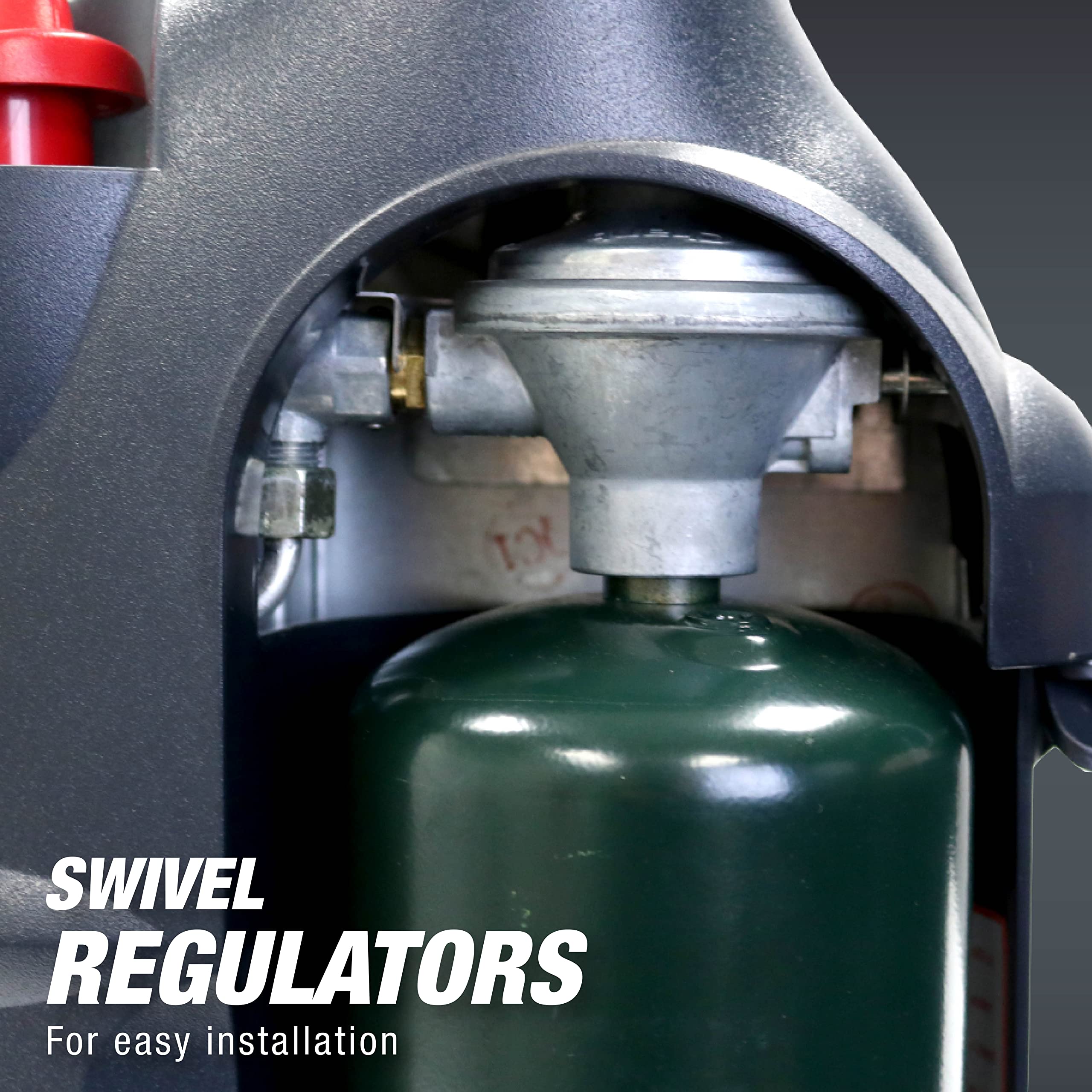 18,000 BTU Big Buddy Portable Propane Heater (No Fan),Red, Tipover ProtectionLowOxygen Safety