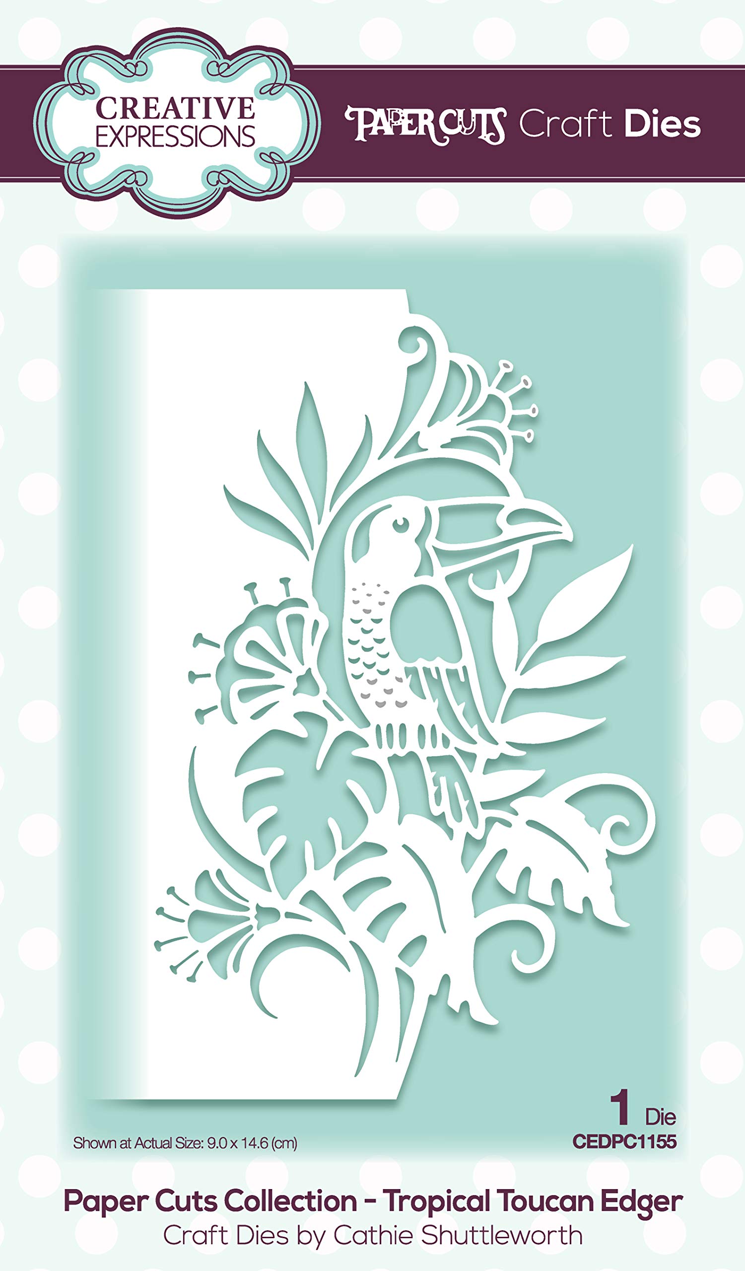Paper Cuts - Edger - Tropical Toucan - Craft Die