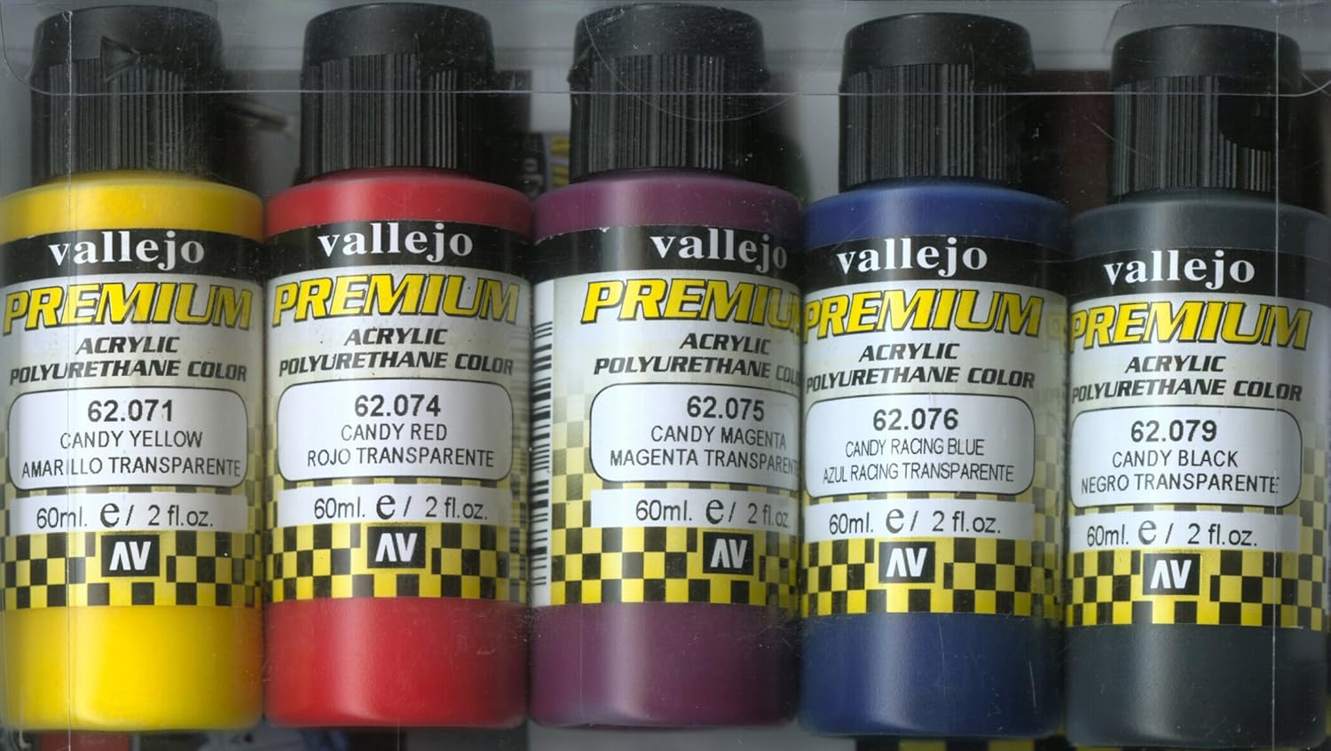 Vallejo Premium Color 60 ml Candy Color Set (Set of 5) Amazon.co.uk