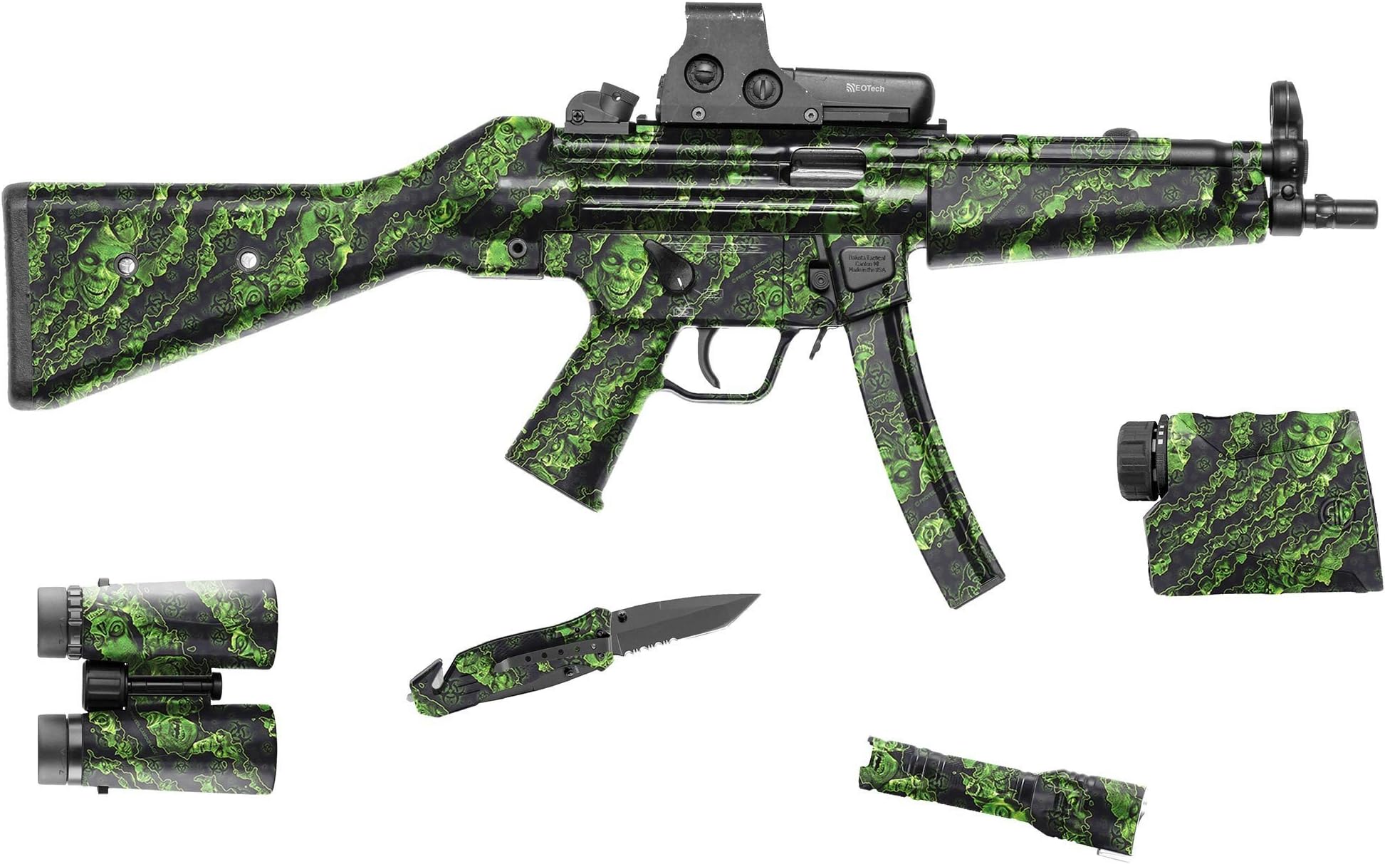 GunSkins Gear Skin Compatible with Airsoft AEG - Vinyl 8" x 50" Sheet - Trim to Install - 100% Waterproof Non-Reflective Matte Finish - Made in USA