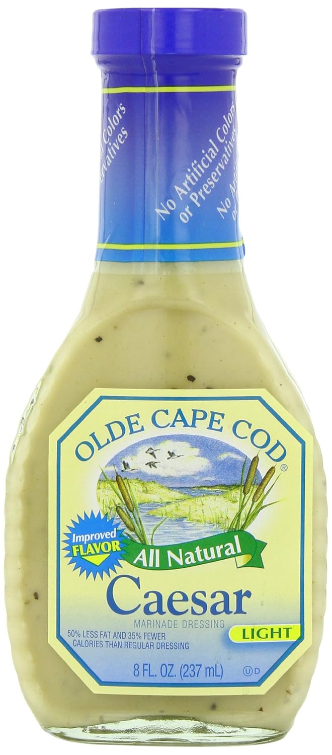 Olde Cape Cod Dressing, Lite Caesar, 8 Ounce (Pack of 6