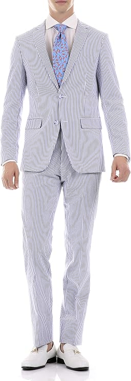 striped pant suit