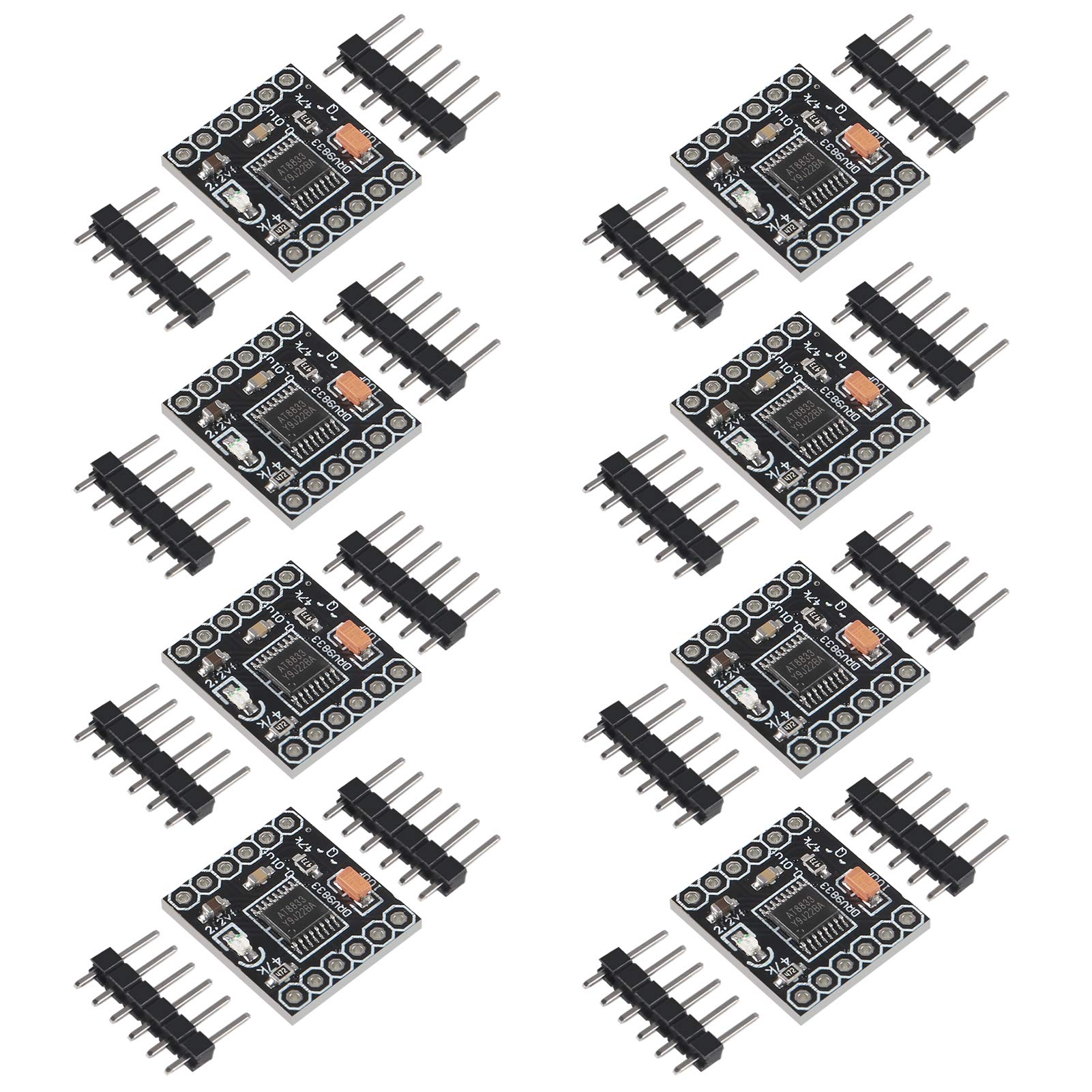 ALMOCN 8pcs DRV8833 Motor Drive Module 1.5A Dual H Bridge DC Gear Motor Driver Controller Board