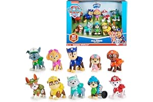 PAW Patrol, 10th Anniversary, All Paws On Deck Toy Figures Gift Pack with 10 Collectible Action Figures, Kids Toys for Ages 3