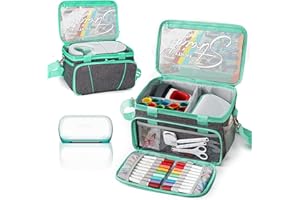 AMOIGEE Carrying Case for Cricut Joy Case, Carry Bag for Mug Press, Easy Press Mini, Storage Organizer for Cricut Joy Accessories and Tools.