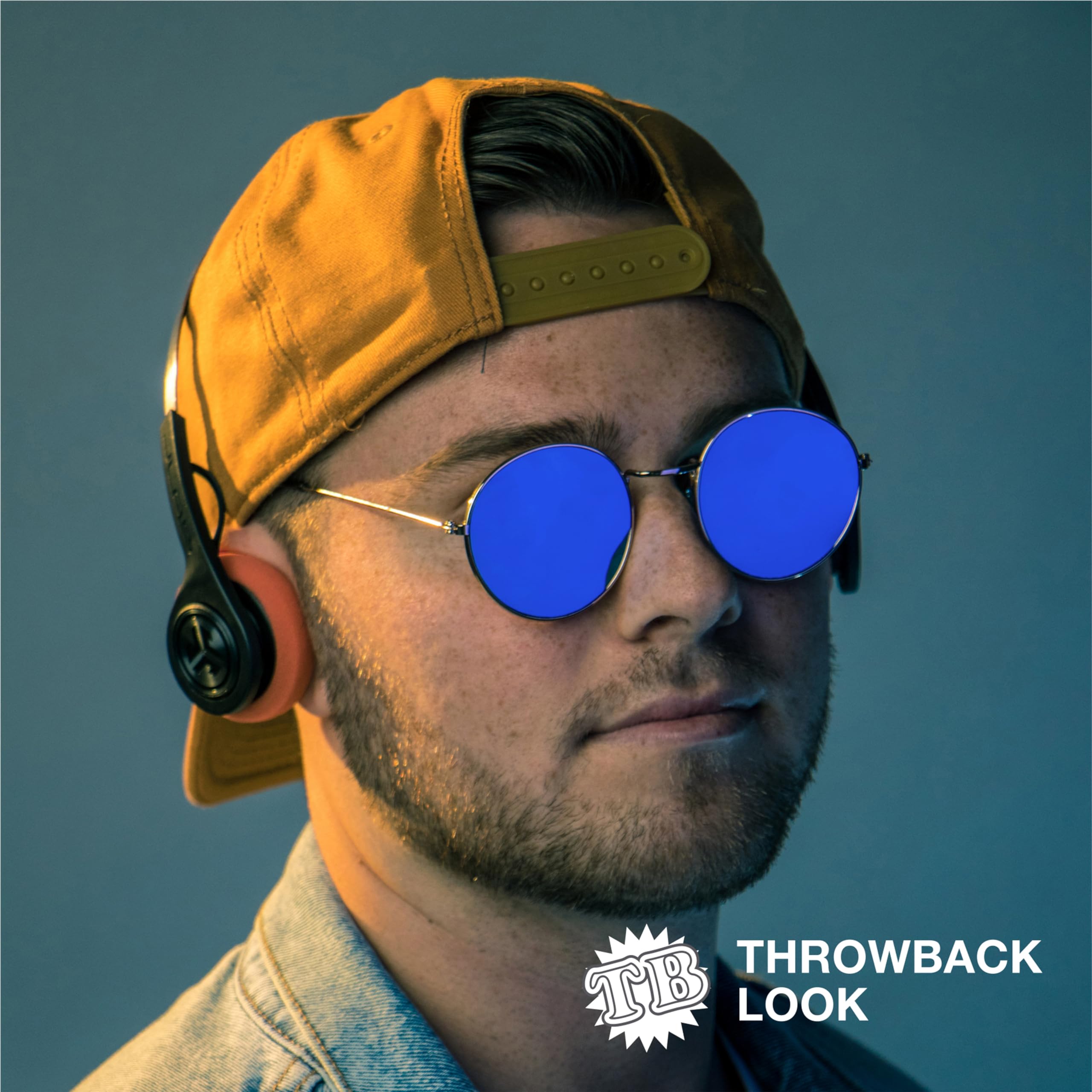 JLab Rewind Wireless Retro Headphones, Bluetooth 4.2, 12 Hours Playtime