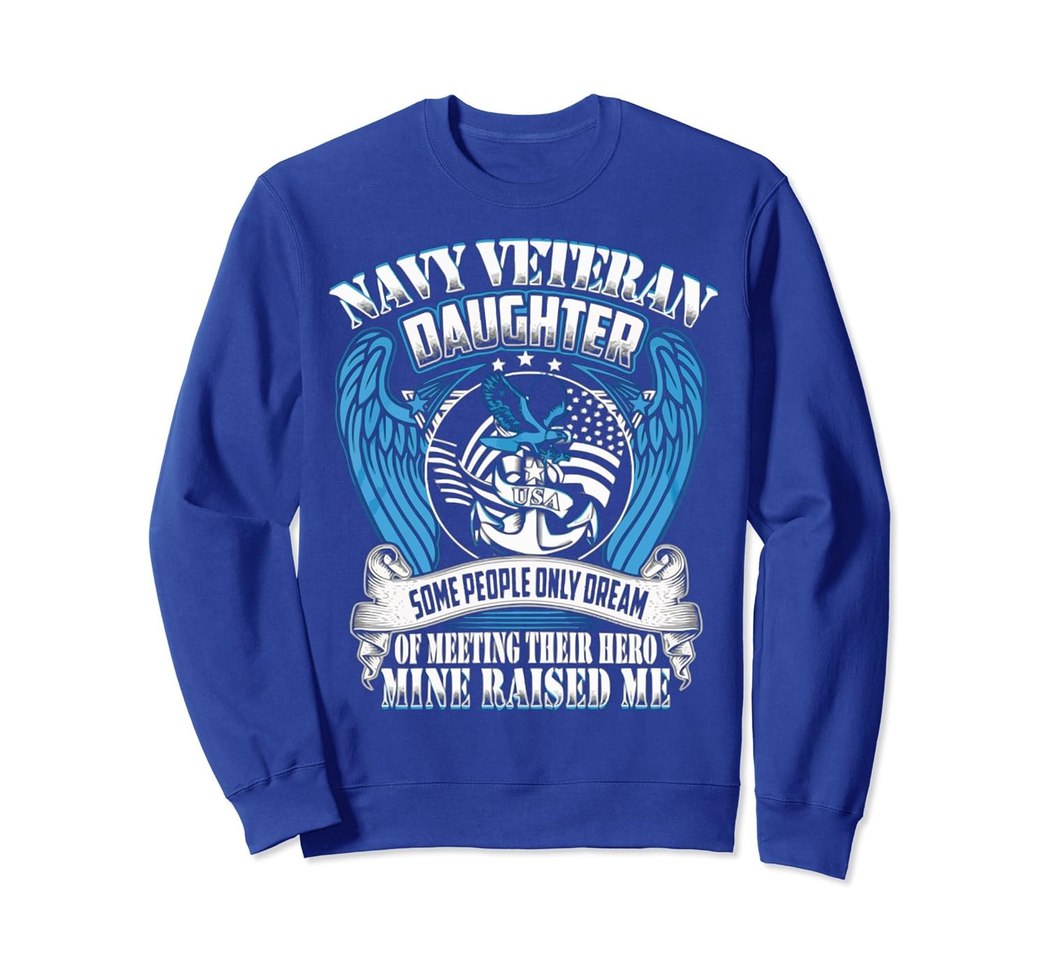 NAVY VETERAN DAUGHTER SweatShirt-anz
