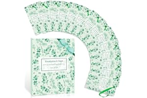 STRN Scented Sachets, Eucalyptus & Sage Sachets, Scented Sachet Bags for Drawers and Closets(14 Packs)