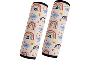 2 Pack VegaPunkLab Seat Straps Shoulder Pads for Kids - Seat Belt Cover Pad, Perfect for Car Booster Seats, Strollers, High C