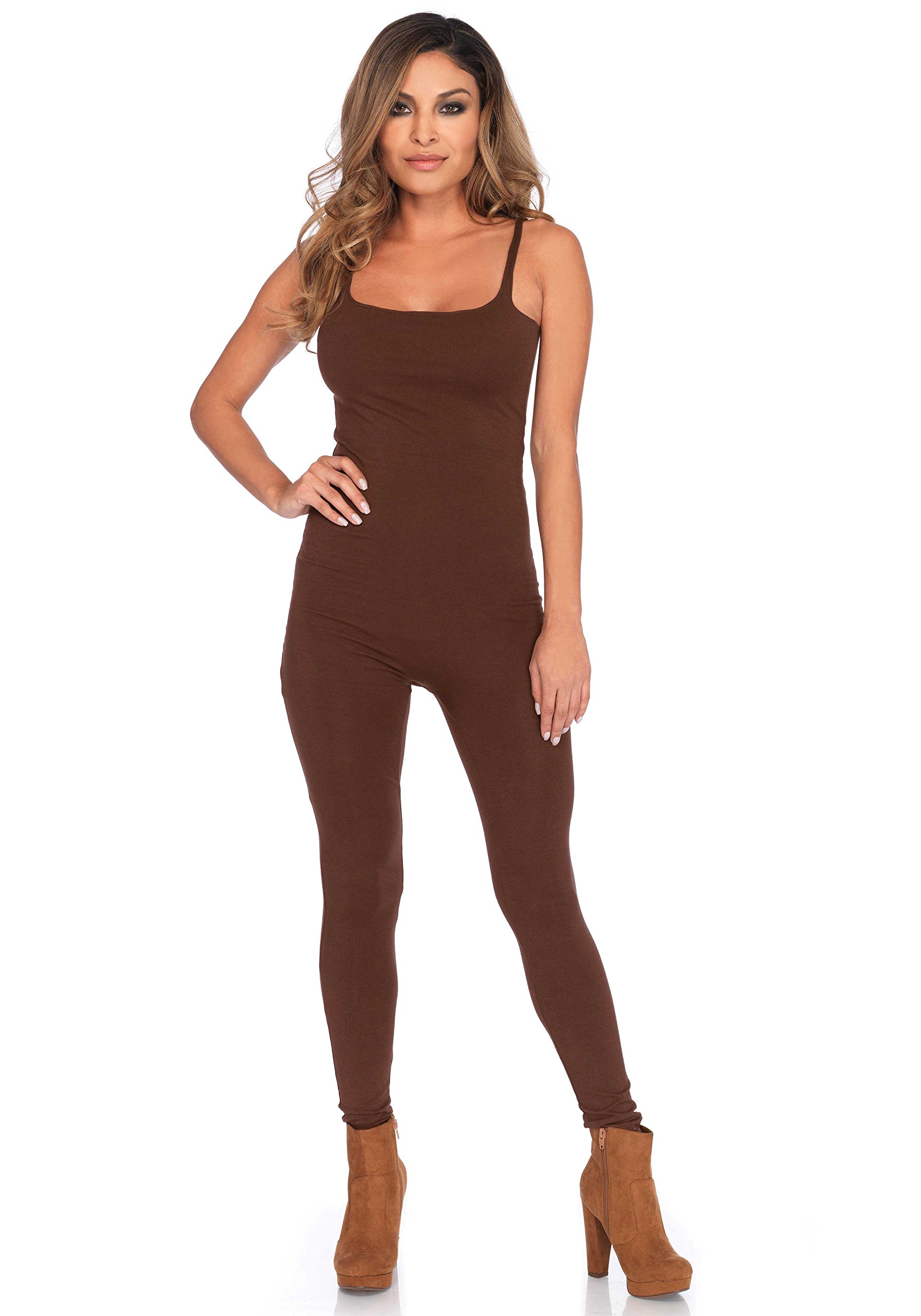 Leg Avenue 376306077 Basic Unitard, Brown