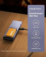 86lux Book Light Clip On LED Reading Light 3 Color Temp USB-C 80h Purple view 5
