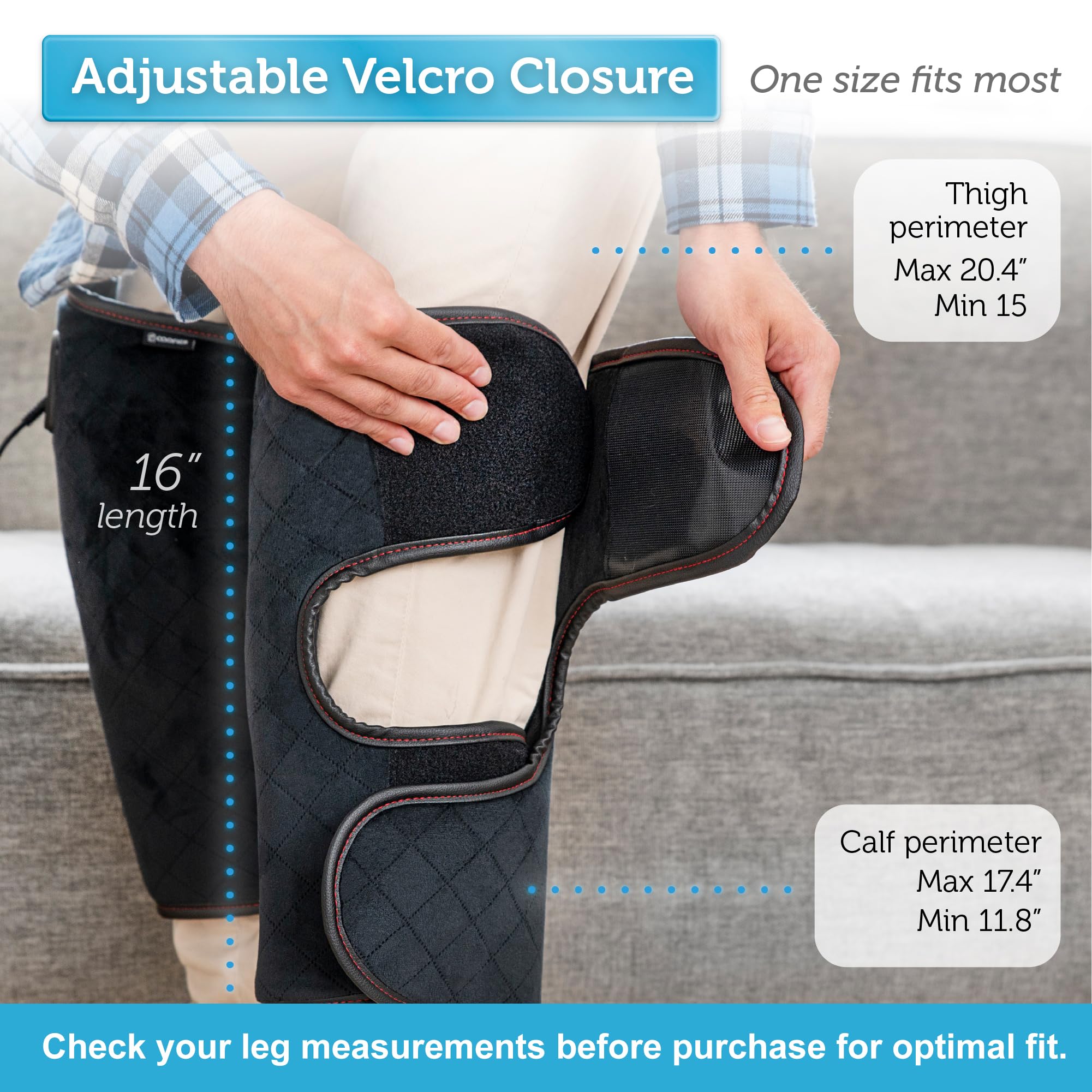 COMFIER Heated Knee Massager with Heating Pad for Knee Pain Relief,Gifts for Dad Mom Men Women,Knee Warmers Wrap,Heated Knee Pad for Men Women Seniors