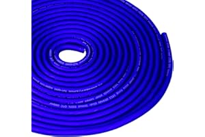 Conext Link 5 FT 4 AWG GA Full Gauge Battery Power Cable Ground Wire Frost Blue OFC Copper