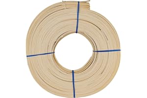 3/8" Flat Reed # 3 | 1 Pound Coil | Rattan Reed for Basket Weaving and Wicker Furniture Making | Basketry, Wicker Weaving and