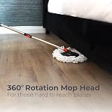 DIVCHI Spin Mop Bucket Set Extendable Handle 360 Rotation Mop Head Floor view 8