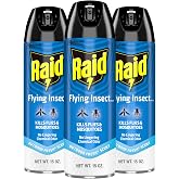 Raid Flying Insect Killer, Kills Flies, Mosquitoes, and Other Flying Insects on Contact, For Indoor and Outdoor Use, 15 oz (Pack of 3)
