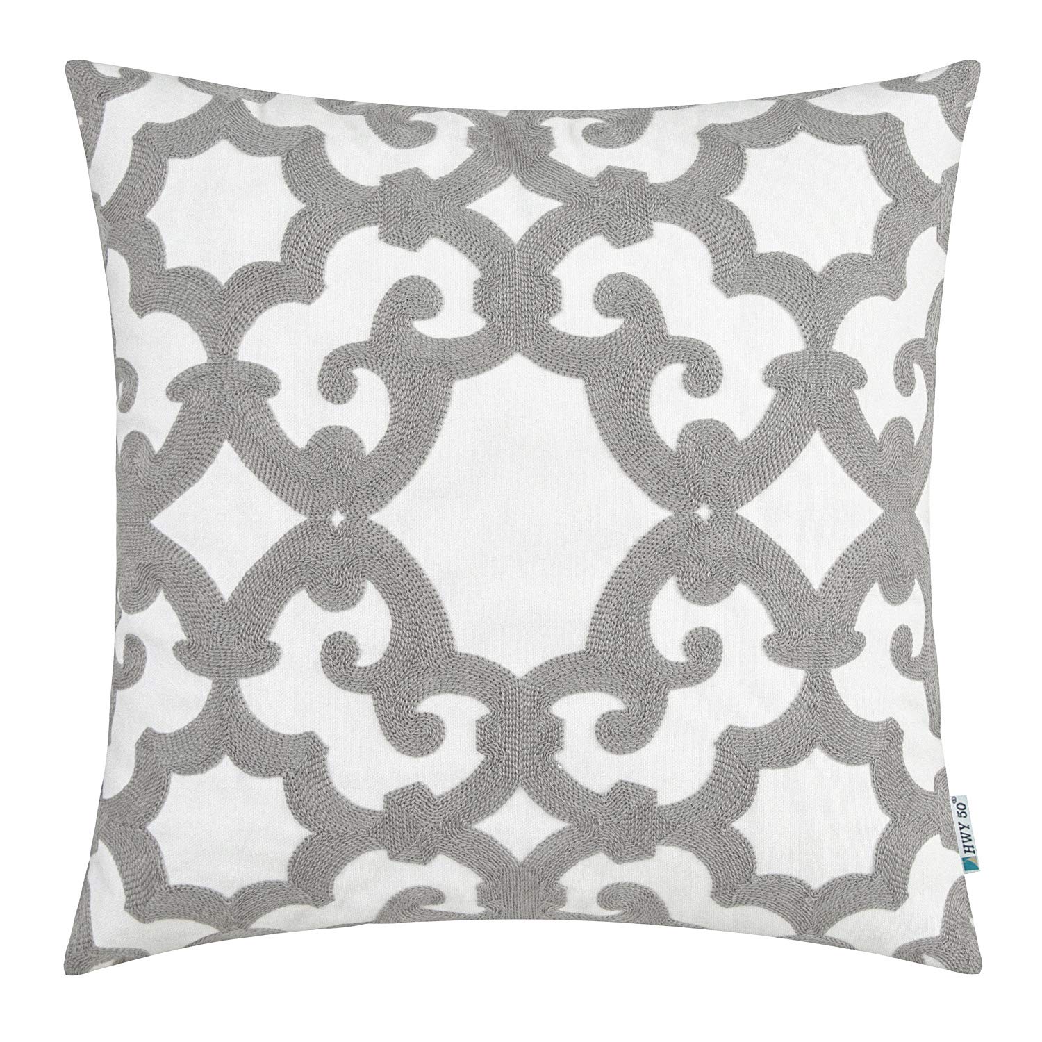 grey square pillow cases