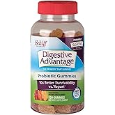 Schiff Digestive Advantage Probiotic Gummies, 120 Count, Pack of 2