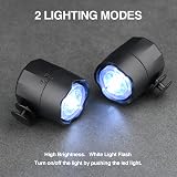 mafi ti Headlights for Shoes 2Pcs LED IPX5 Rechargeable 20m Beam view 5
