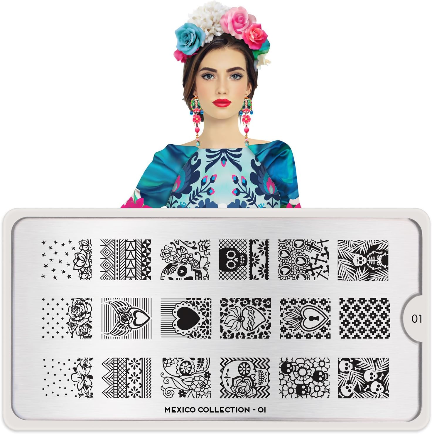 Amazon Mexico メキシコ 01 スタンプネイル用イメージプレート スタンピングセルフネイル Moyou London ネイルアートキット 通販