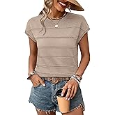 WIHOLL Womens Lightweight Sweater Spring Summer Fall Outfits Cap Sleeve Hollow Out Knit Fashion Clothing 2026