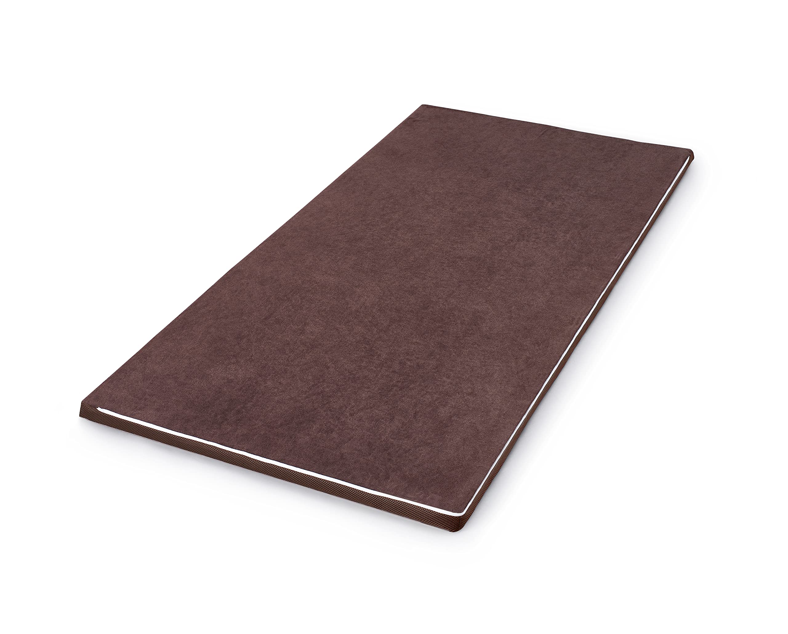 アイリスオーヤマ もっちり低反発マットレス 厚さ4cm 高密度ウレタン45D やわらか65N 復元率98% メッシュ側生地 ムレにくい凹凸プロファイル加工 洗えるリバーシブルカバー付き らくらく設置 圧縮梱包でお届け シングル ブラウン/ベージュ MATK4-S商品画像