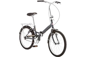Schwinn Hinge Adult Folding Bike, 20-inch Wheels, Rear Carry Rack, Carrying Bag, Multiple Colors