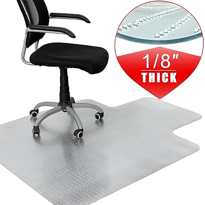 Transparent Plastic Office Chair Mat 48x36 Inches, Jamaica Ubuy