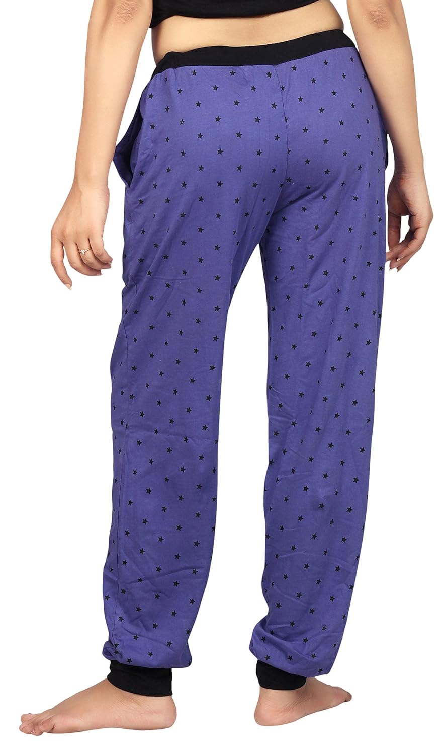 carrel cotton hosiery fabric women regular fit joggers track pant(agspl-3347)