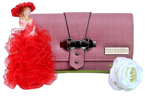 TIED RIBBONS Special Valentine Gifts for Wife, Girlfriend, Her, Gift Combo (Clutch, Red Doll Showpiece and Rose)