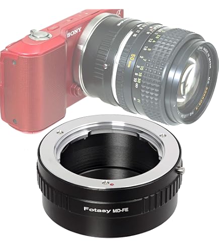 Amazon.com : Fotasy Minolta MD MC Rokkor Lens to E Mount Adapter 
