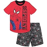 Marvel T-Shirt and French Terry Shorts Outfit Set Infant to Big Kid Sizes (12 Months - 18-20)