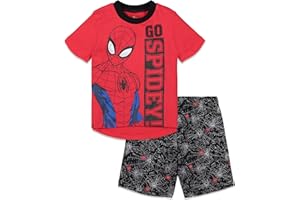 Marvel Avengers Spiderman T-Shirt and French Terry Shorts Set