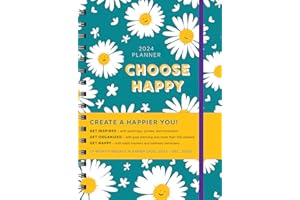 2024 Choose Happy Planner: 17-Month Weekly Happiness Organizer with Inspirational Stickers (Thru December 2024) (Inspire Instant Happiness Calendars & Gifts)