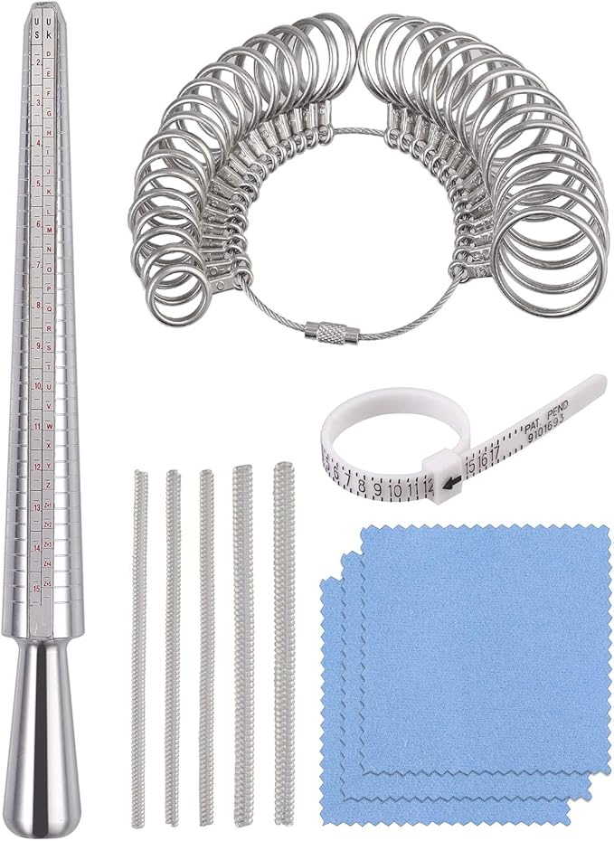 amazoncom jewelry ring sizer tools including ring mandrel ring sizer