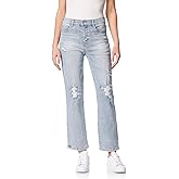 WallFlower Womens Fearless Curvy Straight Denim Super High-Rise Insta Vintage Juniors Jeans