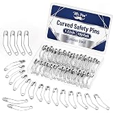 Mr. Pen- Curved Safety Pins, 1.5 Inch, 100 Pack | Stainless Steel Pins for Basting Lightweight Fabrics, Quilting, Sewing, Small Repairs, Craft Projects