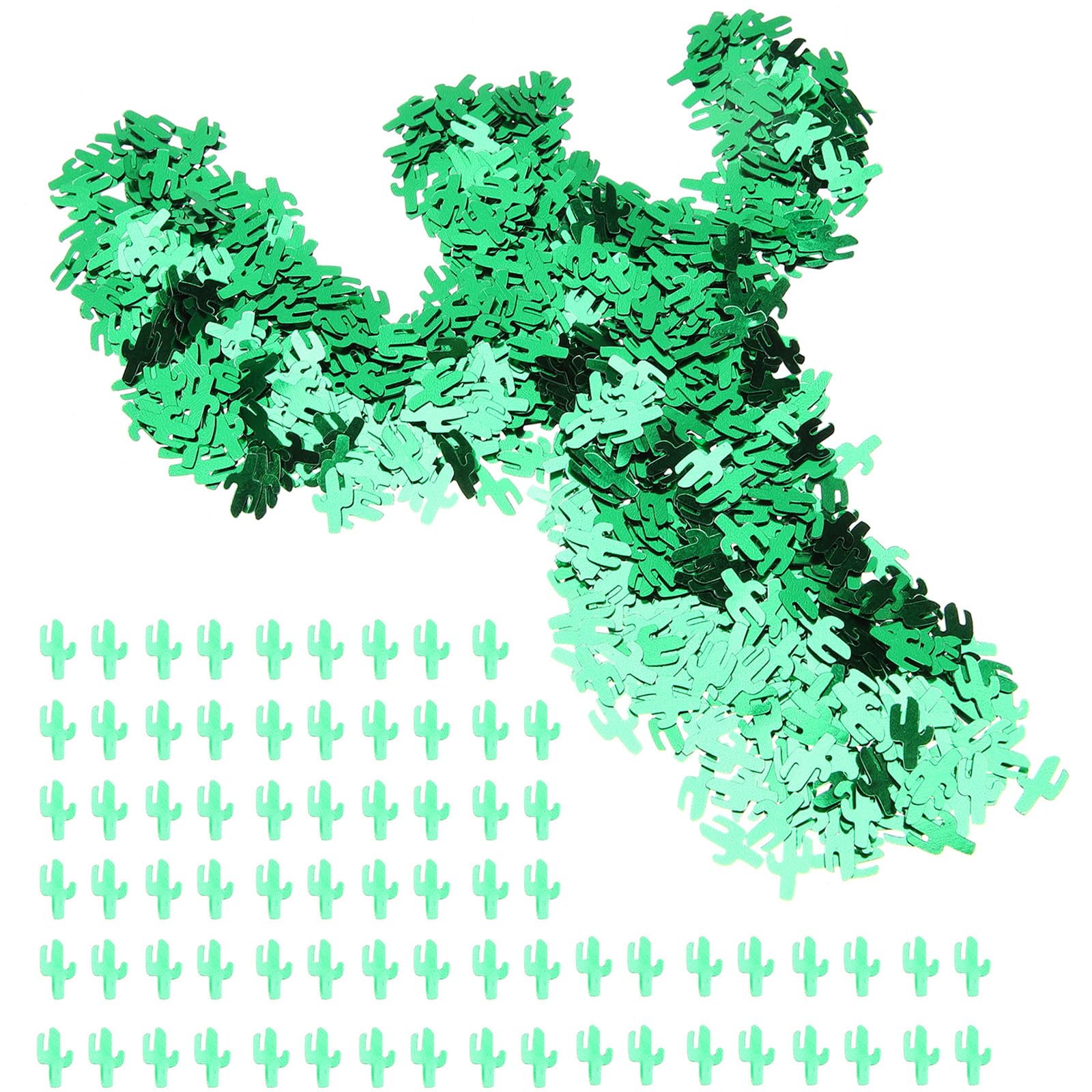 VILLCASE 5 Cactus Confetti Mexican Decorations Summer Decor Cactus Glitter s Confetti s Table s Green Party Accessory Decor