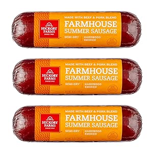 Hickory Farms Farmhouse Summer Sausage 10z (Pack of 3)