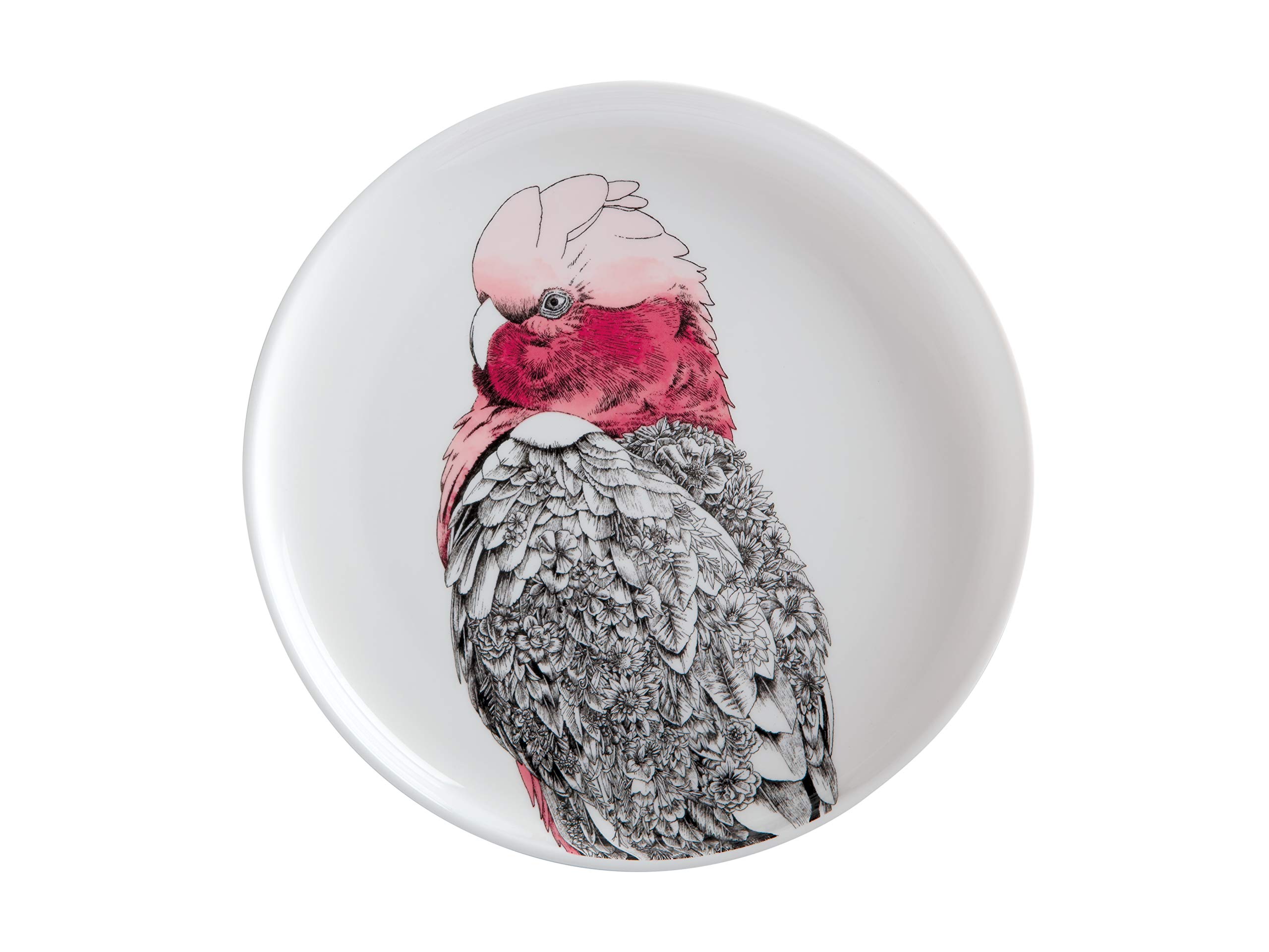 Maxwell & Williams Marini Ferlazzo Birds Decorative Side Plate with Galah Design, Gift Boxed, Fine China, White, 2 cm — image 1