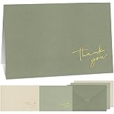 Beautiful Thank You Cards Set of 30 With Envelopes and Stickers - Elegant Blank Cards For Personalized Notes - Perfect Bulk Stationary Set For All Occasions incl. Weddings, Business & Baby Showers