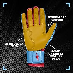 BRUCE BOLT Bader Series Long Cuff Baby Blue Batting