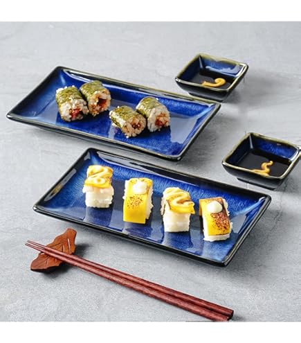Amazon.com | Happy Sale, 6 Piece Japanese Style Sushi Plate Amazon.com | Happy Sale, 6 Piece Japanese Style Sushi Plate