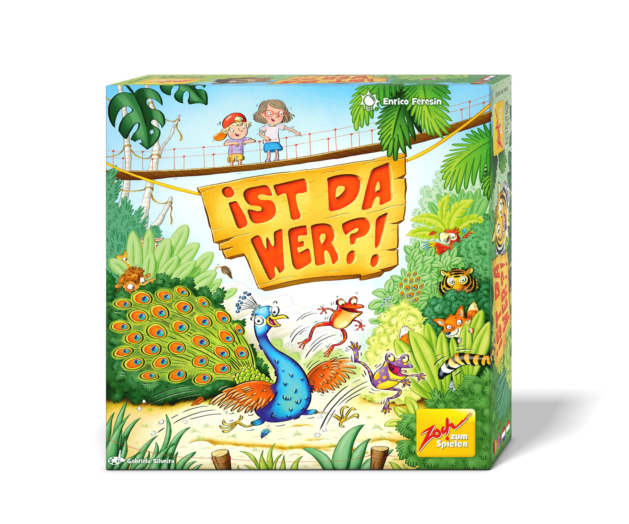 Zoch 601105137 Ist da wer? – Children's Game, for 2 to 4 Players – Combine, React and Assign Colours, from 5 Years