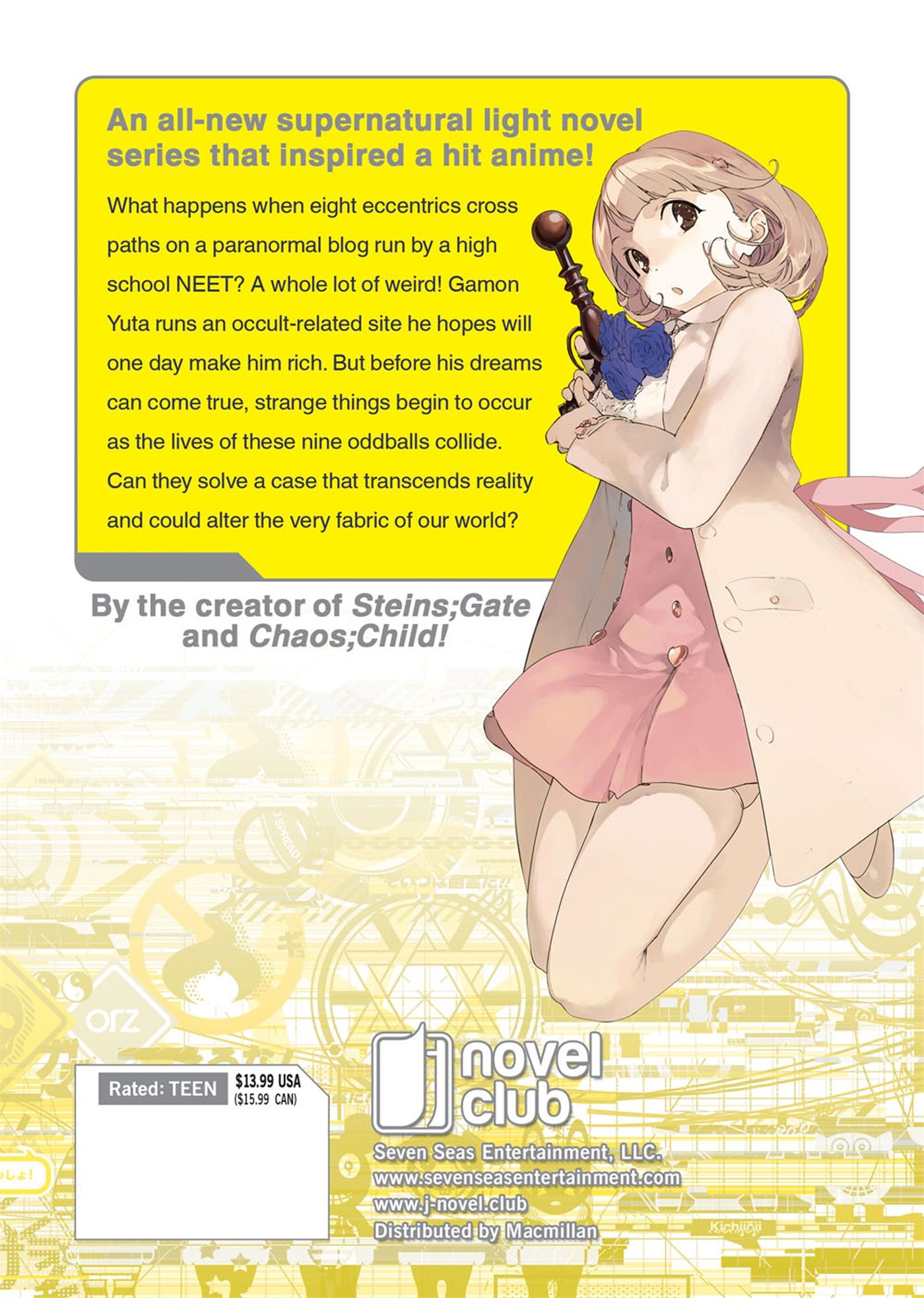 Amazon Com Occultic Nine Light Novel Vol 1 Occultic Nine 1 Shikura Chiyomaru Pako Books