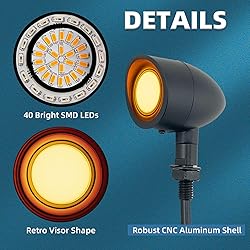 BOSYCY Motorcycle Rear Turn Signals LED 2 Pack